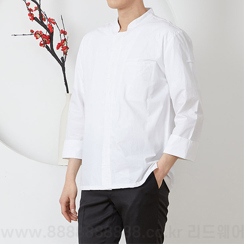 LIL277 - 60수 히든스냅 셔츠 조리복(5장이상)