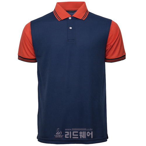 LPA341 - 카치온 소매 배색 반팔