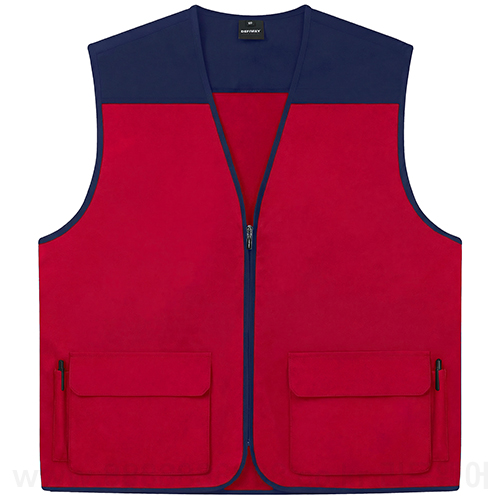 LVB163 - 고급 타스란 배색 조끼