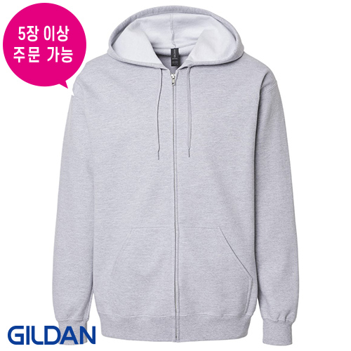 LHB141 -  USA핏 기모 집업후드 (285g)