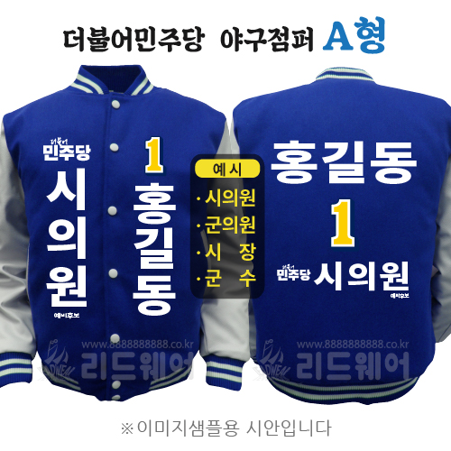 더불어민주당 야구점퍼 A형
