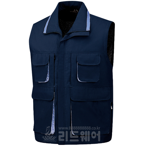 LVC142 - 풀달 조끼 (곤색/빨강만 가능)