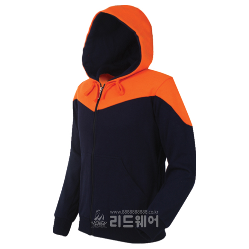 LHB111 - 특양면 기모 V형 지퍼후드