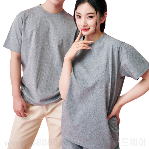 LAA121  -  베이직 라운드 반팔 (200g /17수)