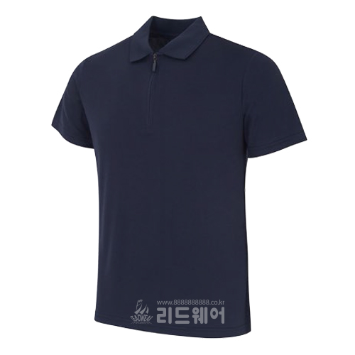 LPE135 - 쿨론 베이직 지퍼 카라 반팔