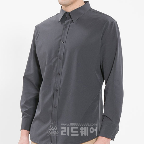 LIN192 - 긴팔 단색 셔츠 (남성용)