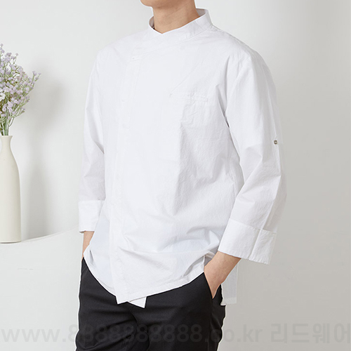LIL273 - 60수 하프 크로스넥 조리복 (5장이상)
