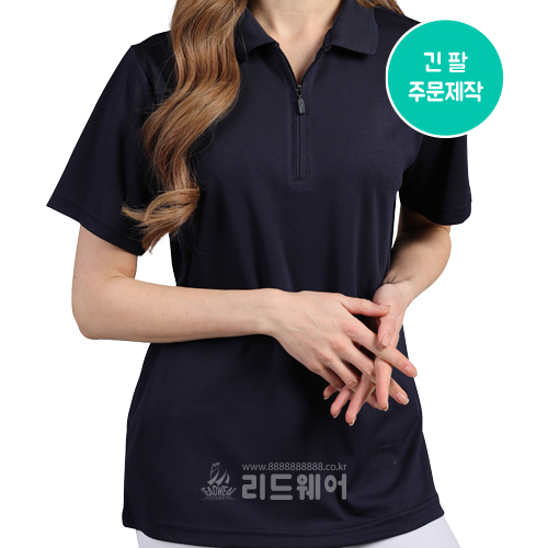 LPF143 - 쿨론 베이직 지퍼 카라 긴팔