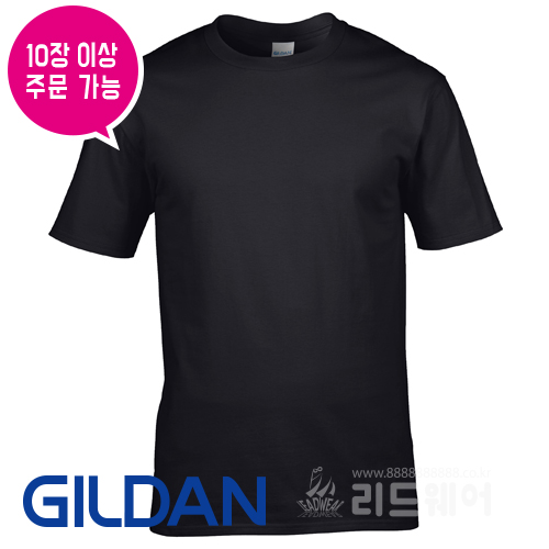 LTA128  -  길단 라운드 반팔 (180g / 18수) USA