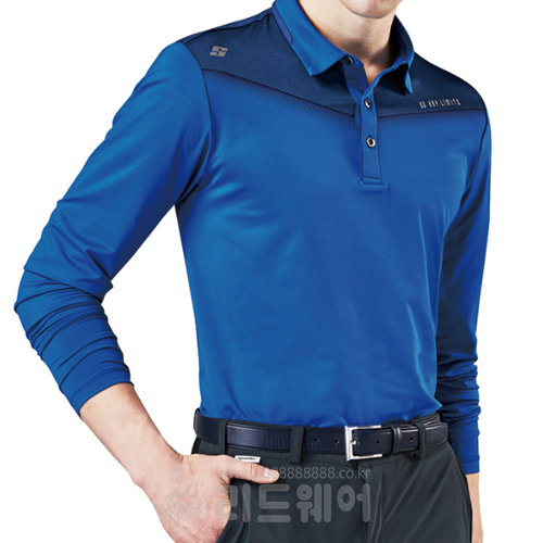 LPC262 - 어깨 사선 배색 티셔츠